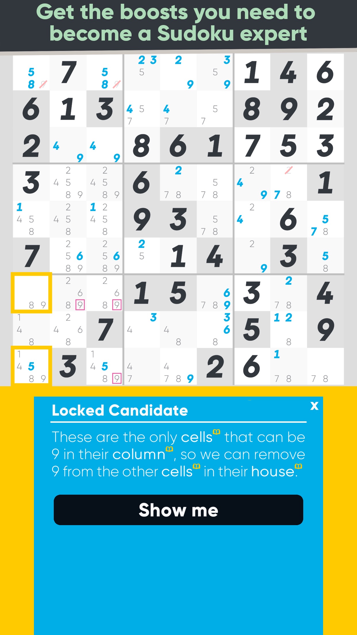 Screenshot do app Good Sudoku by Zach Gage