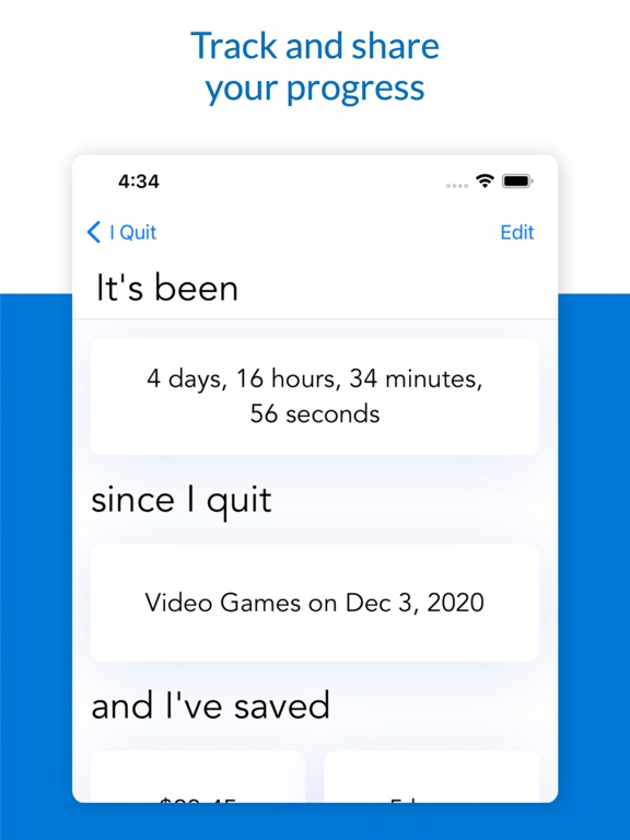 Screenshot #6 pour Quit Anything - X days since