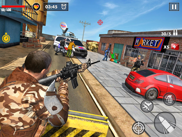 Commando Cover Shooting Strike