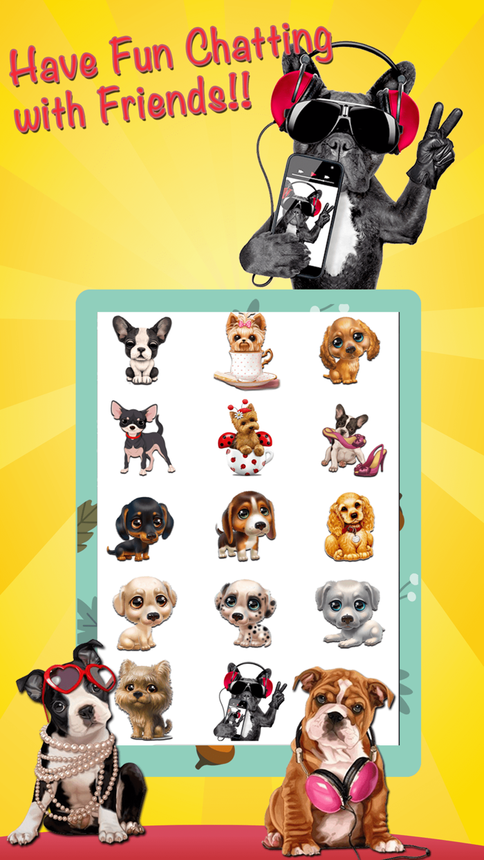 Cute Dog Stickers Emoji