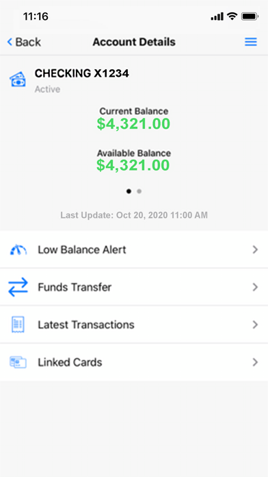 Ulster FCU CardNav Screenshot