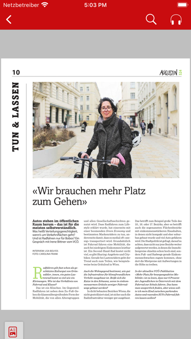 AUGUSTIN ePaper Screenshot