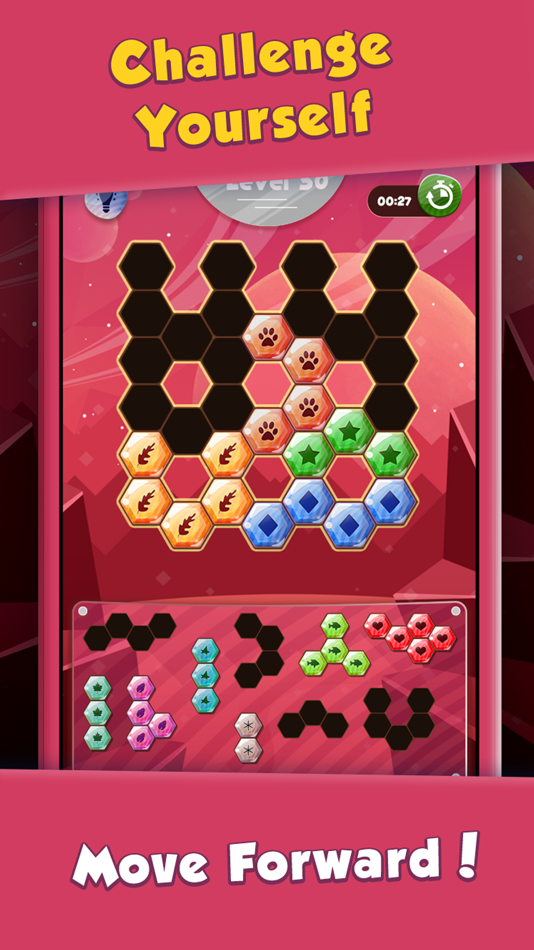 #4. Block Hexa.gon Puzzle.s Games (iOS) By: Dynamic Apps & Games LLC