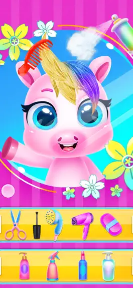 Game screenshot Rainbow Unicorn Daily Caring apk