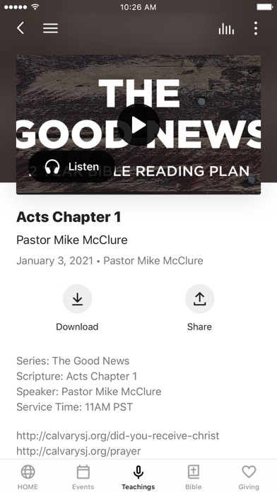 Calvary Chapel San Jose Screenshot