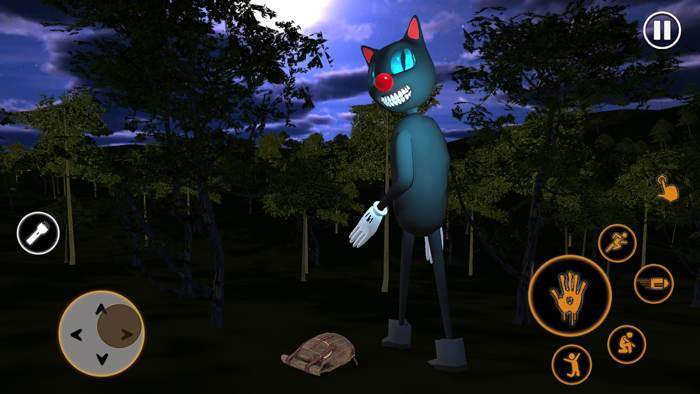 Cartoon Cat Scary Forest Game