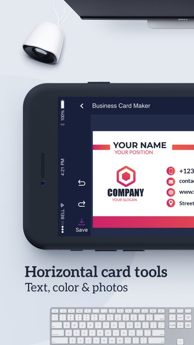 Digital Business Card Maker Screenshot