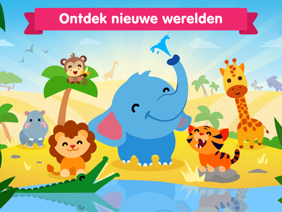 Dierengeluiden baby spelletjes iPad app afbeelding 2