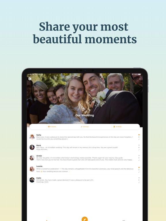 Take Part - Virtual Guestbook