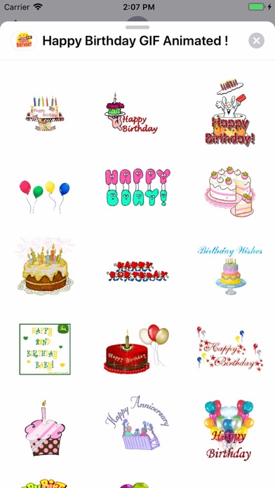 Screenshot #2 pour Happy Birthday GIF Animated !