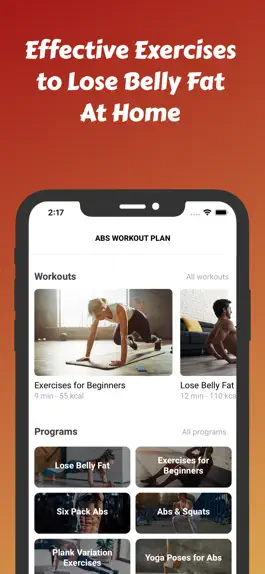 Game screenshot Abs Exercises - Home Workout apk