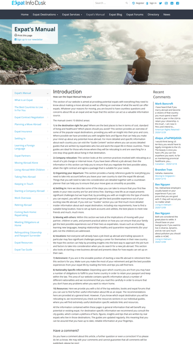Expat Info Desk Screenshot