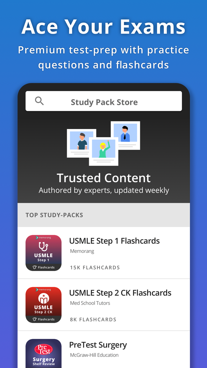 Memorang Flashcards and Quizzes
