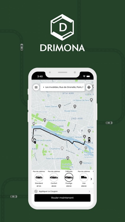 Drimona : Trouvez un chauffeur