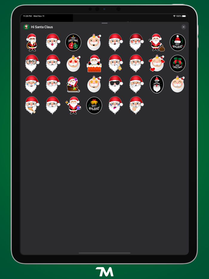 Hi Santa Claus Stickers