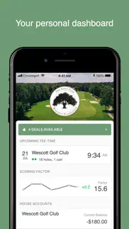 wescott golf club iphone screenshot 2