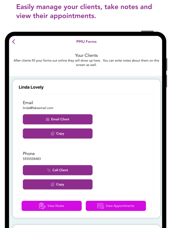 PMU Forms iPad screenshot 7 - Business app