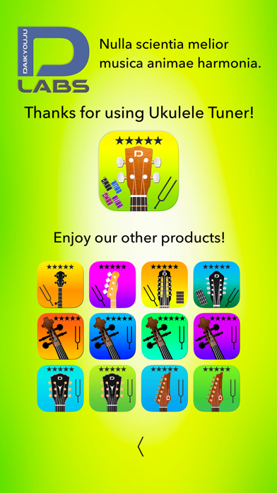 Ukulele Tuner Pro - Instant tuning with precision and ease! With chord library and tuning fork! Screenshot 9