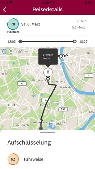 Screenshot von ERGO SafeDrive auf dem iPhone 3