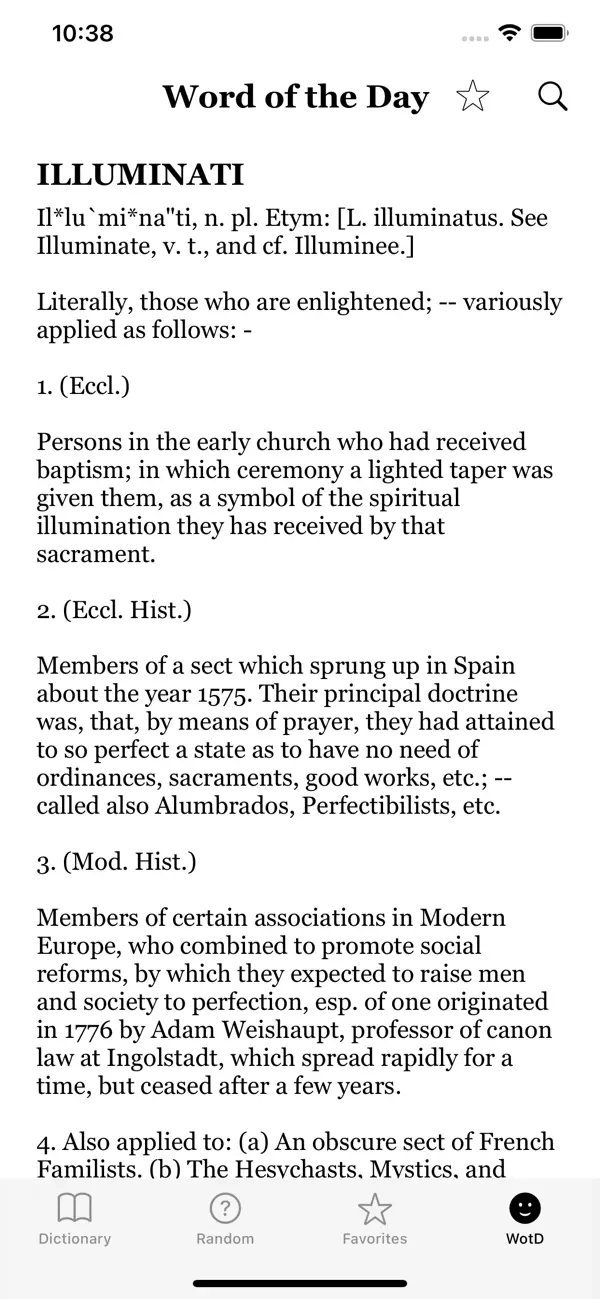 #2. 1913 Dictionary (iOS) Ved: Robert Olieman