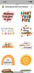 Motivational Self Care Sticker screenshot #4 for iPhone