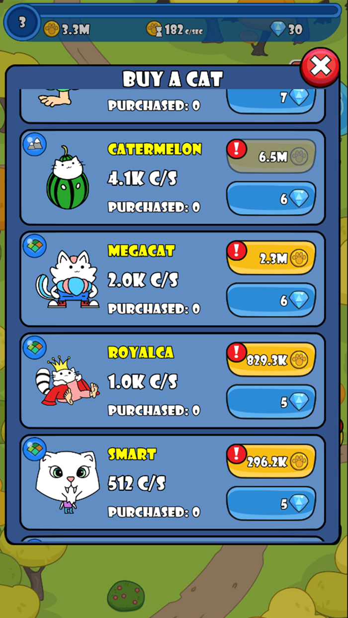 Cat game Purrland for kitties