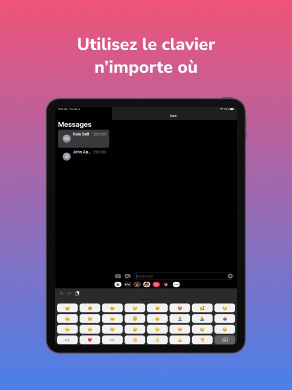 Screenshot #6 pour Clavier Émoji