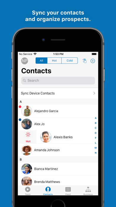 NeVetica Business App Screenshot