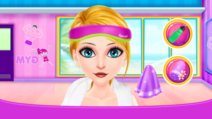 Fitness Girl Gym Workout