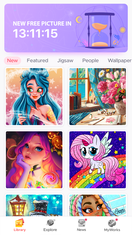 #1. Coloring Fun : Color by Number (iOS) 由: JoyCastle