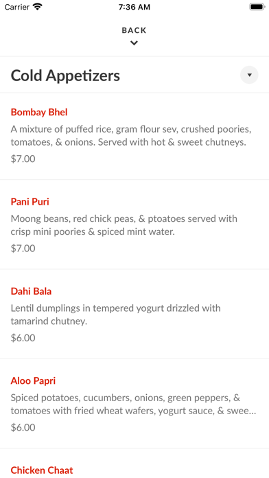 Zaika Indian Bistro To Go Screenshot 3 - AppWisp.com Zaika Indian Bistro To Go Screenshot 3 - AppWisp.com