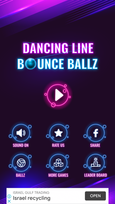 Screenshot #1 pour Dancing Line Bounce Ballz