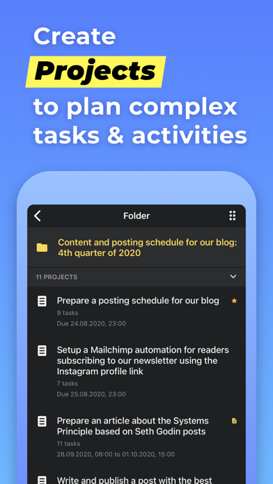 Screenshot #2 pour Chaos Control™: GTD Task List