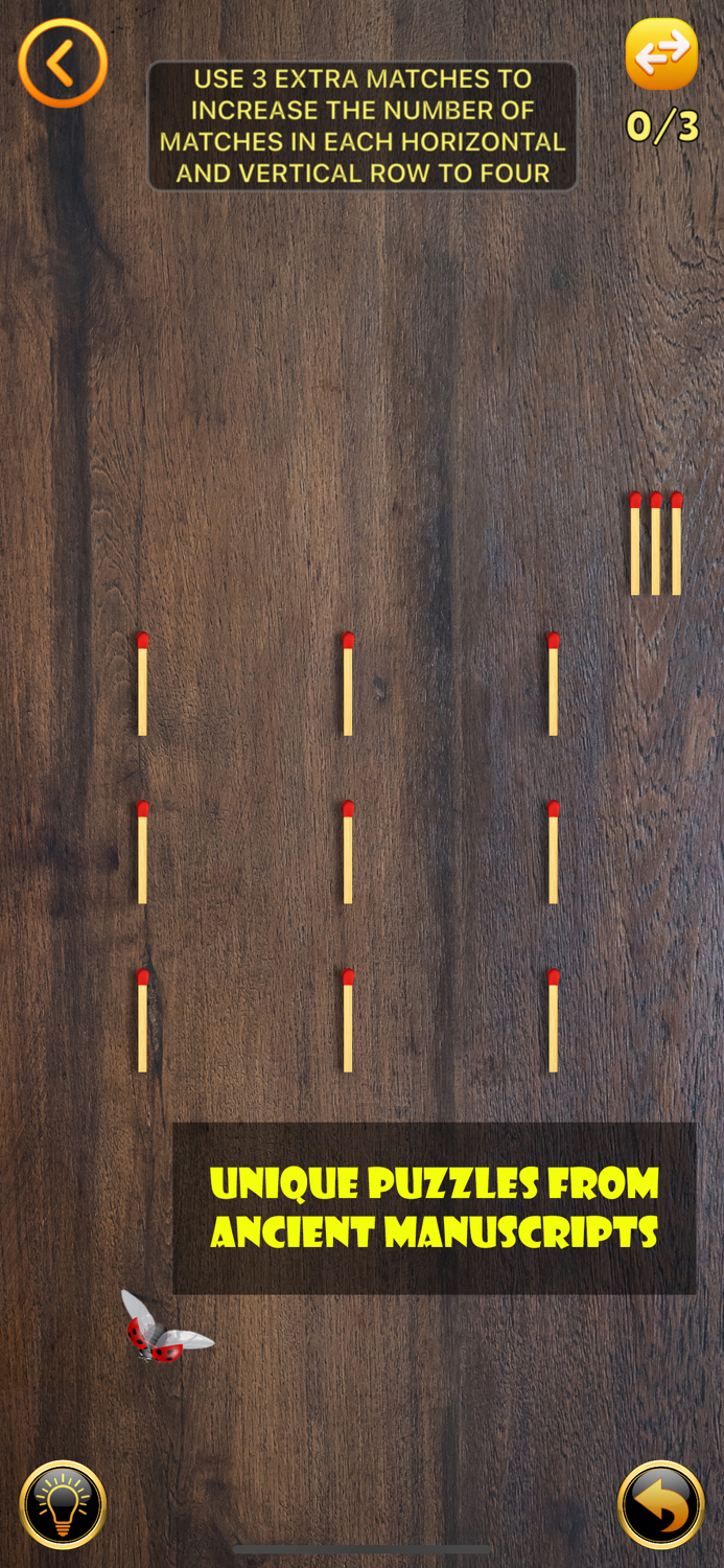 Puzzles with Golden Matches
