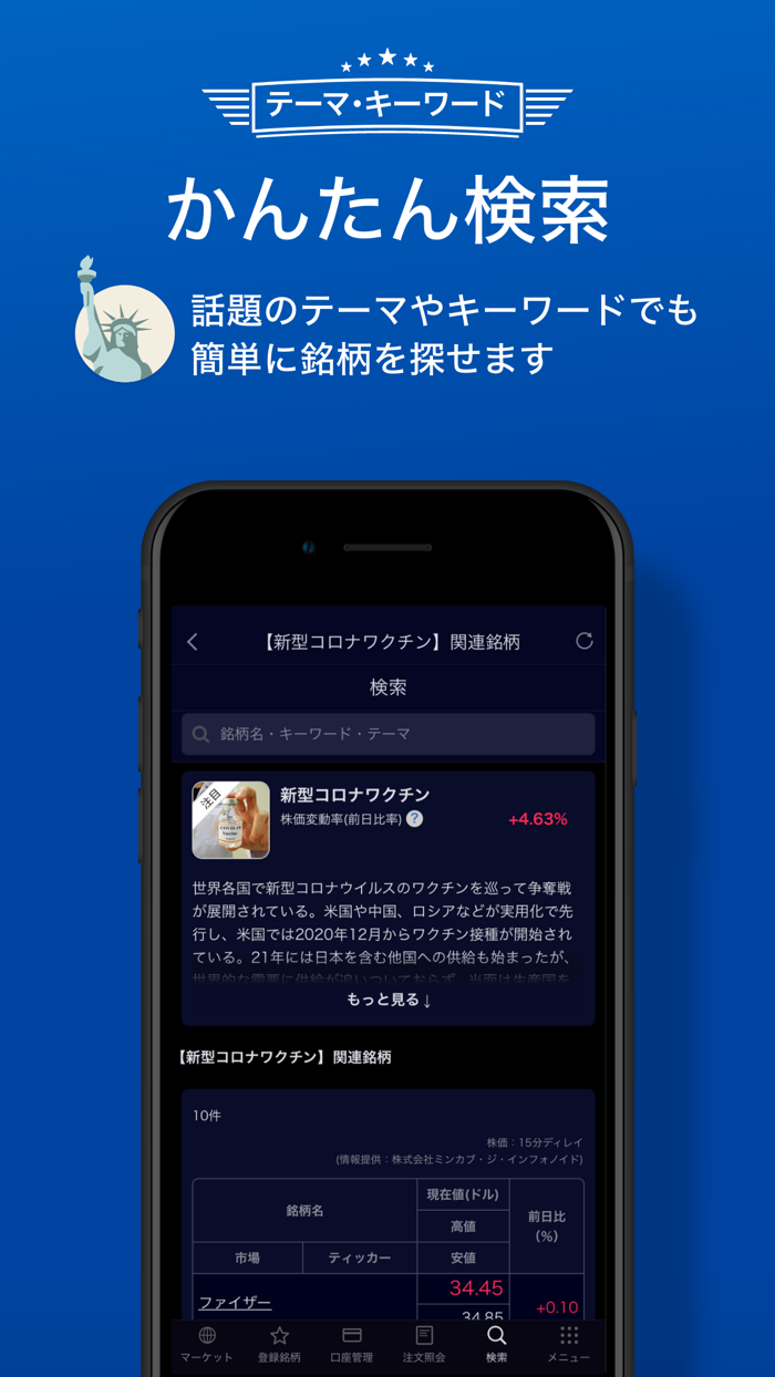 SBI証券 米国株アプリ