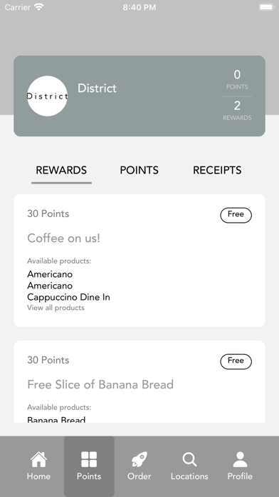 District Coffee Screenshot