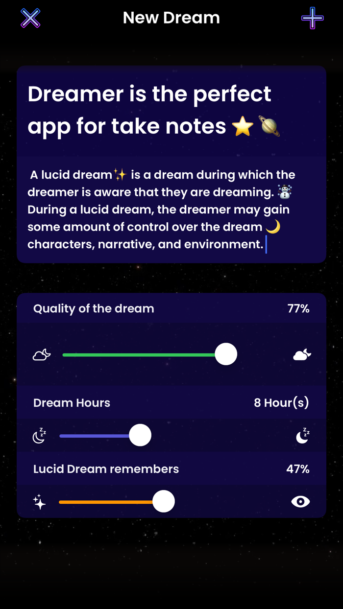 Dreamer  Dreams Notes