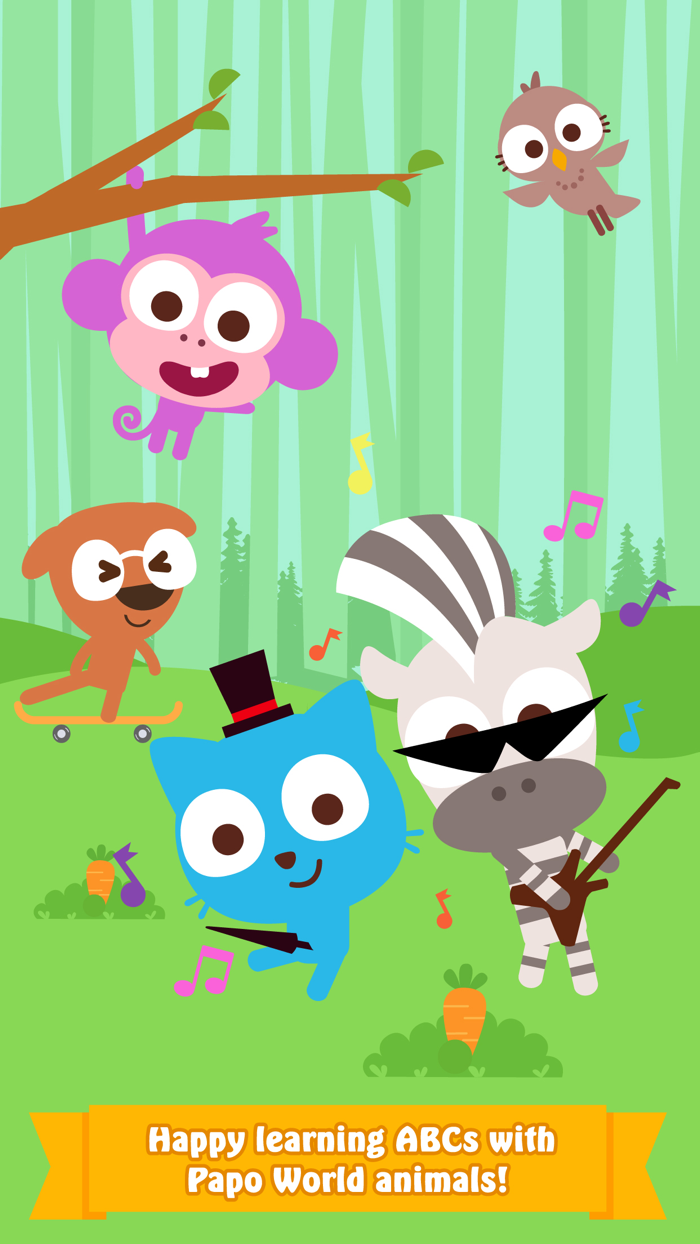 Purple Pink A to Z Animals