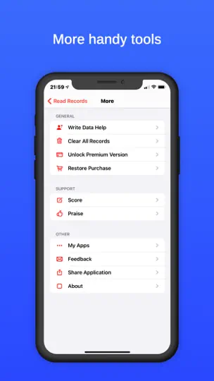 Screenshot von NFC Commander - Reader Writer auf dem iPhone 5