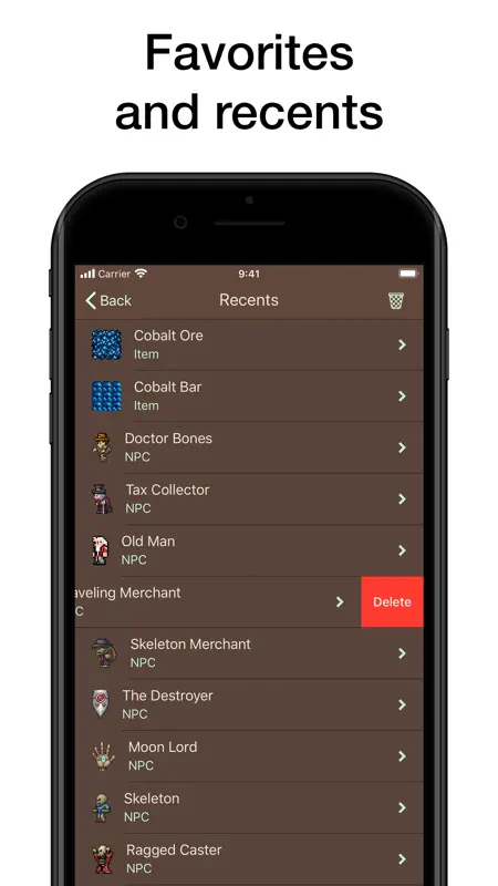 Pocket Wiki for Terraria screenshot 8 of 10