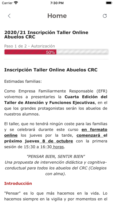 Ramón y Cajal Colegios Screenshot