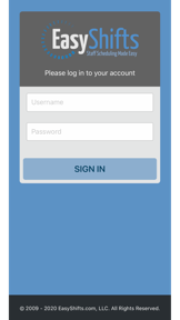 EasyShifts screenshot