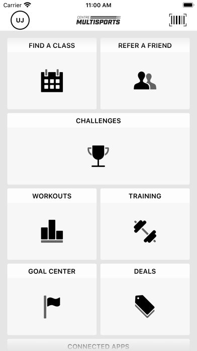 Centre Multisports Workouts Screenshot