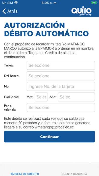 Peaje Guayasamín Screenshot