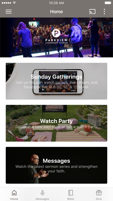 Parkview Community Church Screenshot