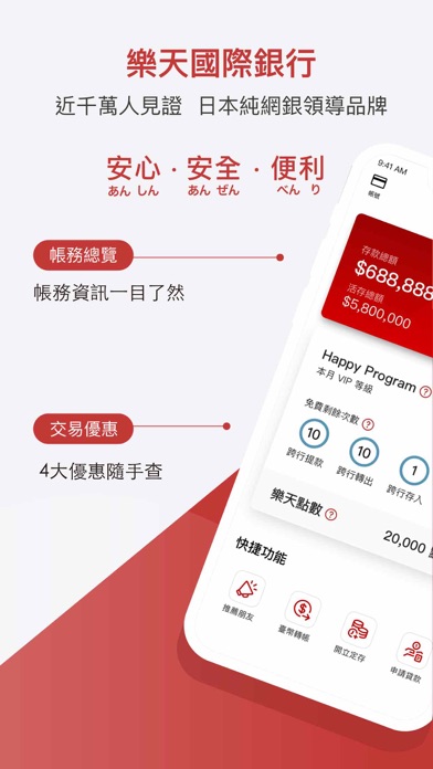 樂天國際銀行 Screenshot