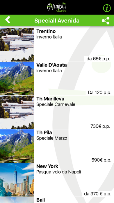 Avenida Viaggi screenshot 2