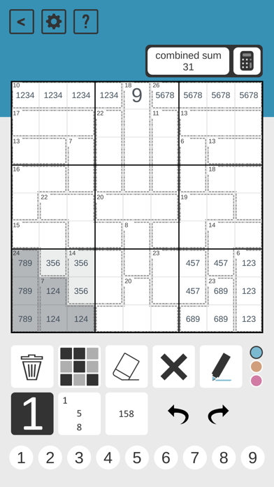 Killer Sudoku CTCのおすすめ画像3