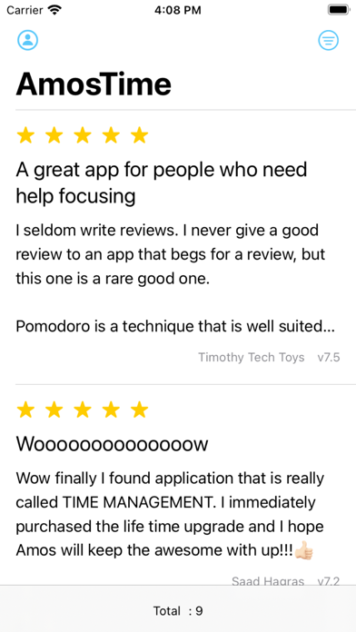 AmosReview Screenshot