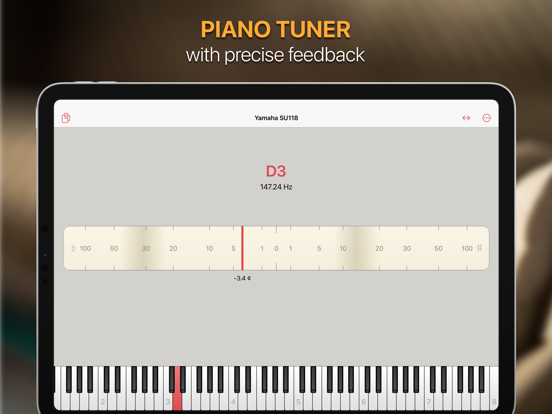 pianoscope – Piano Tuner iPad app afbeelding 1